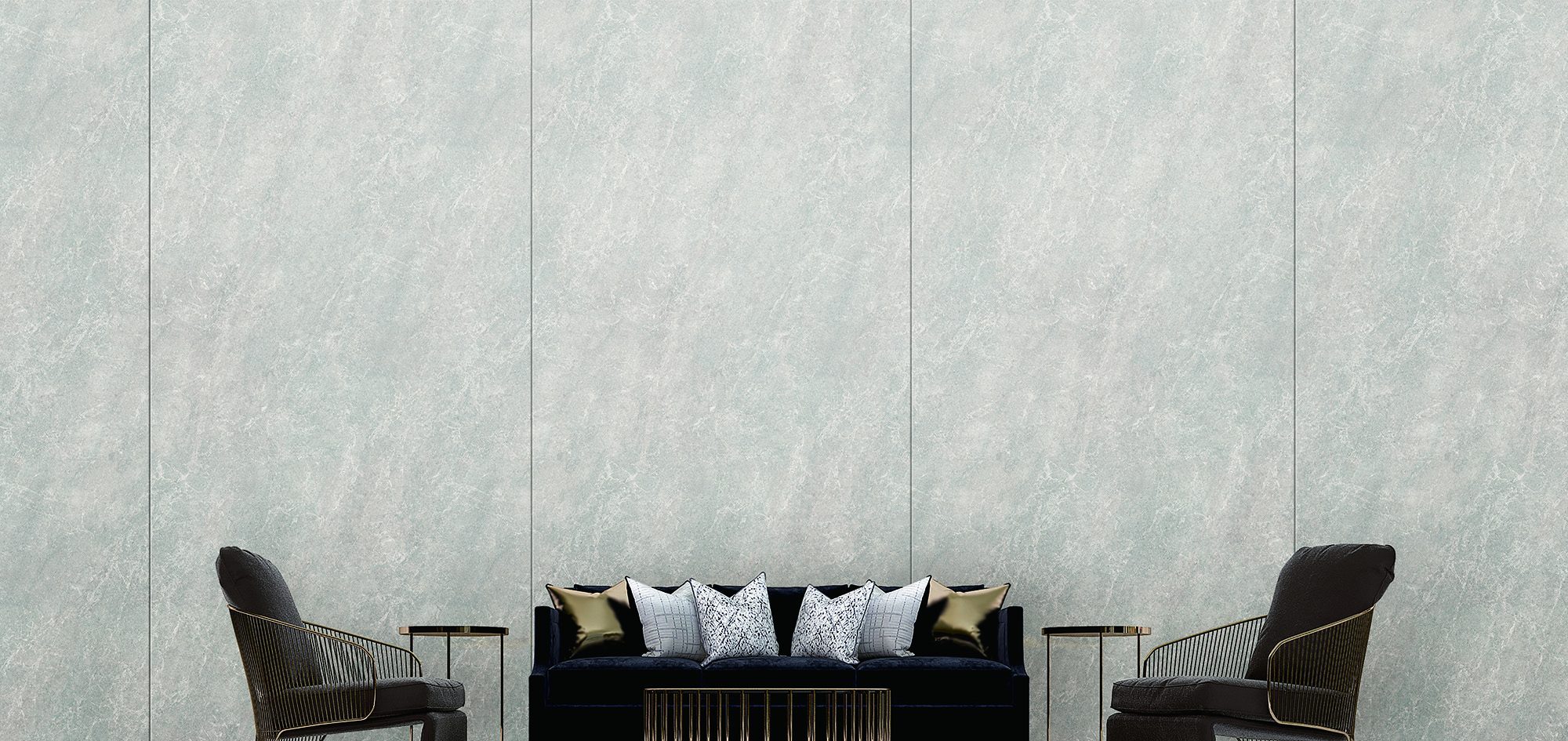 Lobby feature wall finished in Bodaq marble wall film